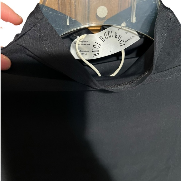 Buci Turtleneck Mini Dress in Black - Picture 5 of 7